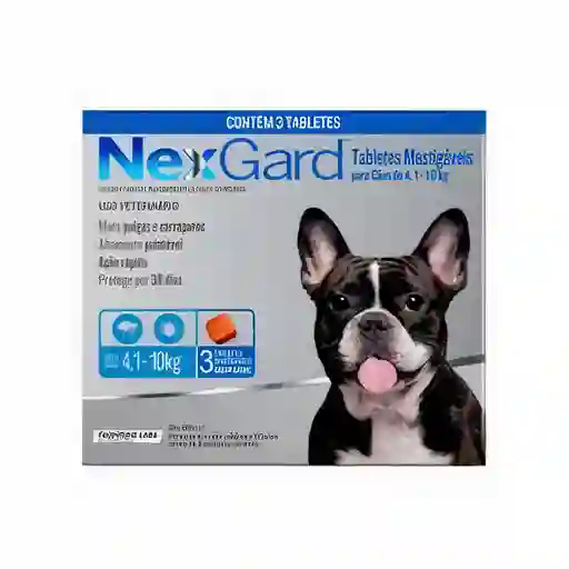 Nexgard 28 3 Mg (4 1-10 Kg) 3 Tabletas