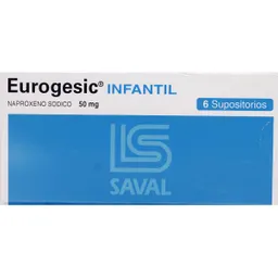 Eurogesic Analgésico-Antiinflamatorio (50 mg) Supositorios Infantiles