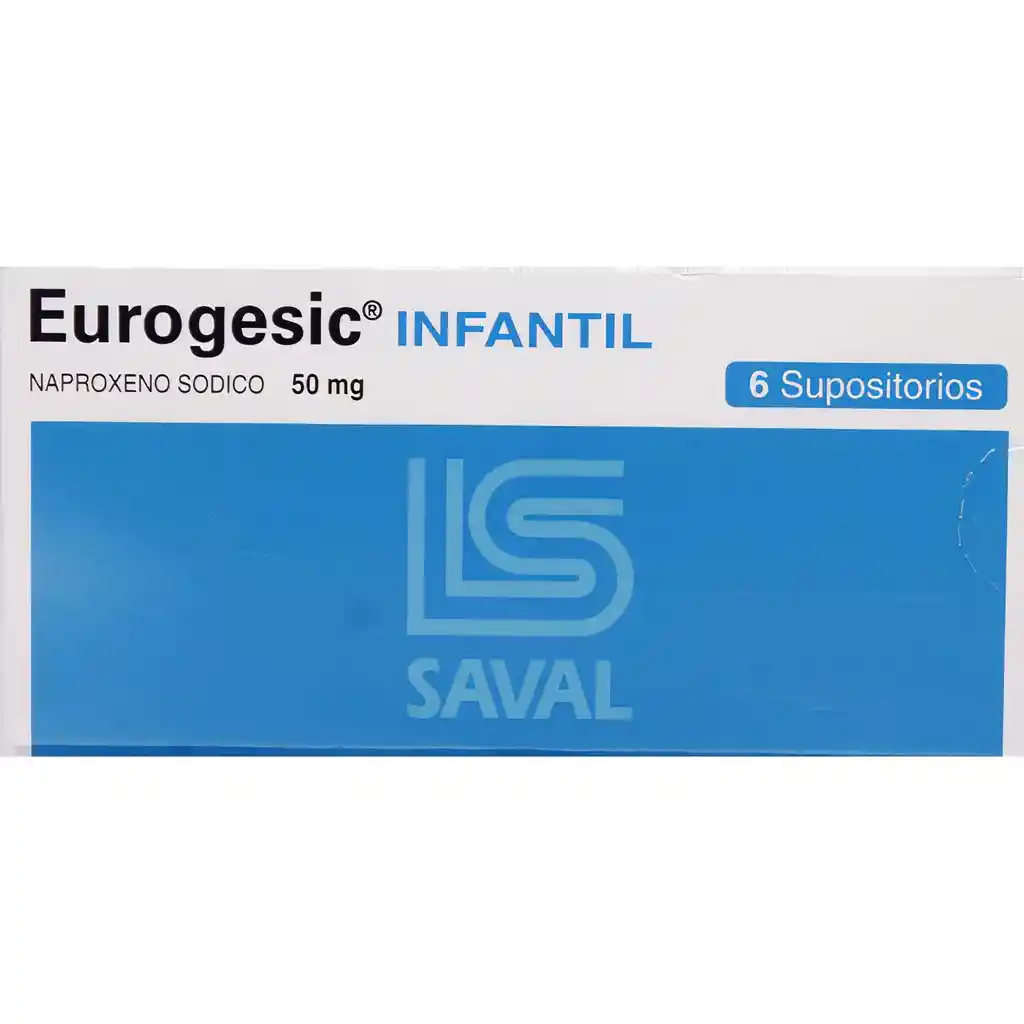 Eurogesic Analgésico-Antiinflamatorio (50 mg) Supositorios Infantiles