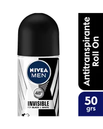 Nivea Men Desodorante en Roll On Invisible Black & White