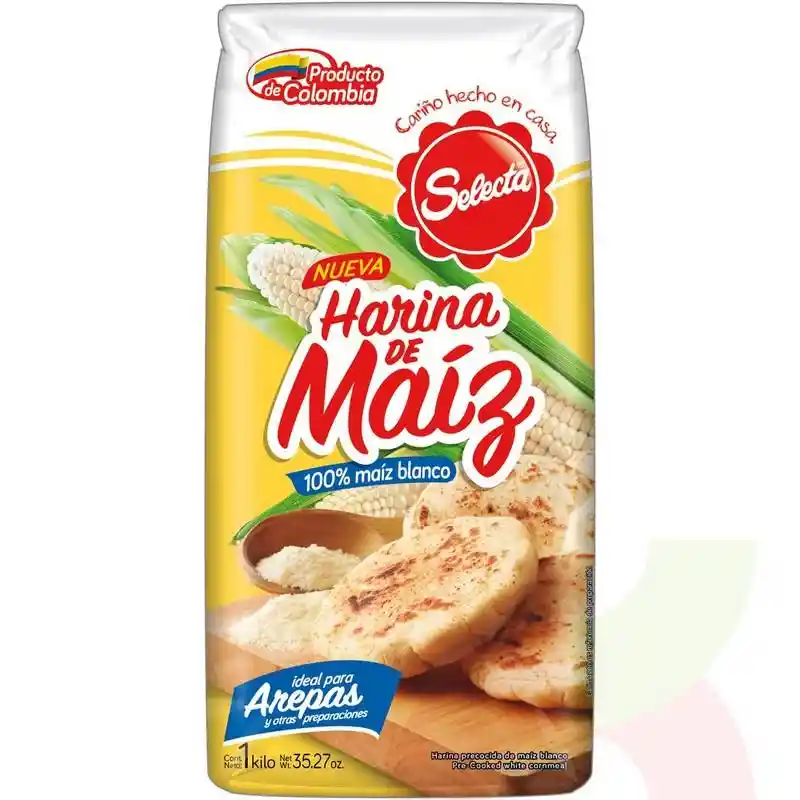 Selecta Harina de Maíz 100 Blanco