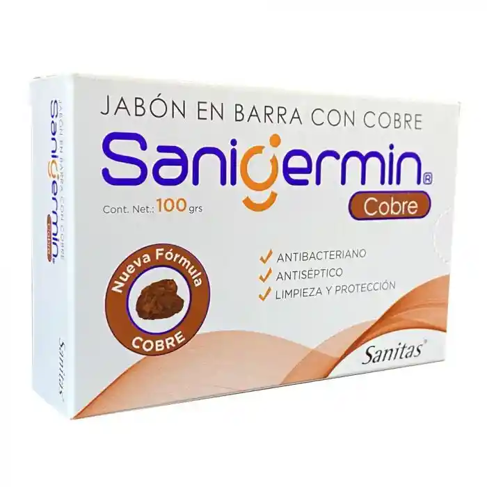 Sanigermin Jabón con Cobre en Barra