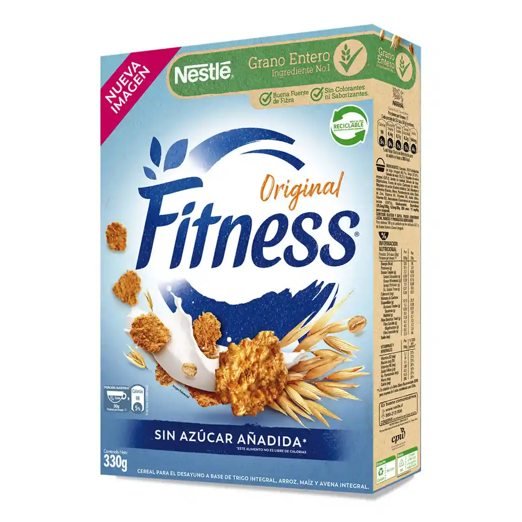 Fitness Nestlé Cereal De Avena Sin Azúcar