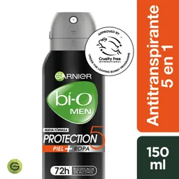 Garnier-Bi-O Antitranspirante Protection 5 en Spray para Hombre
