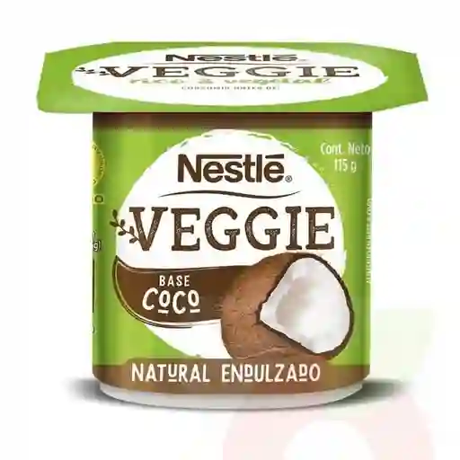 Veggie Alimento de Coco Natural Endulzado