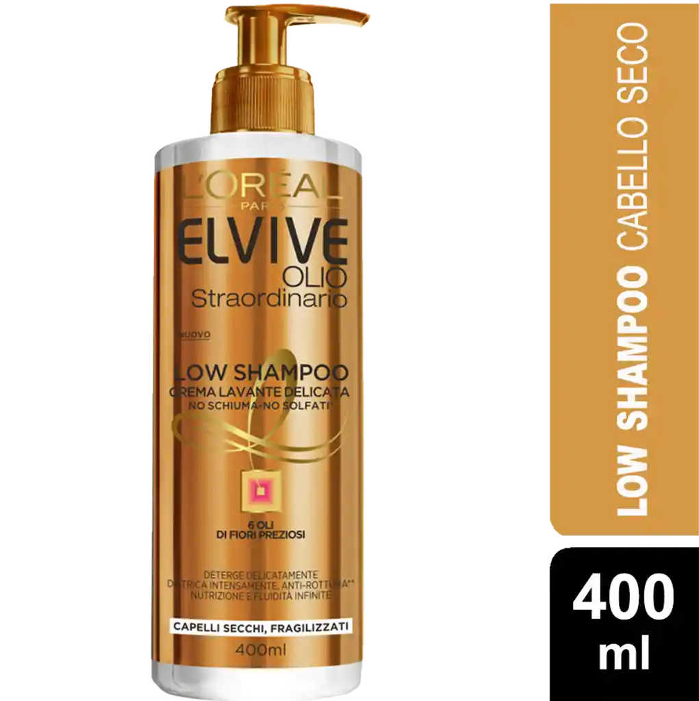 Loreal Paris-Elvive Shampoo Óleo Extraordinario Low