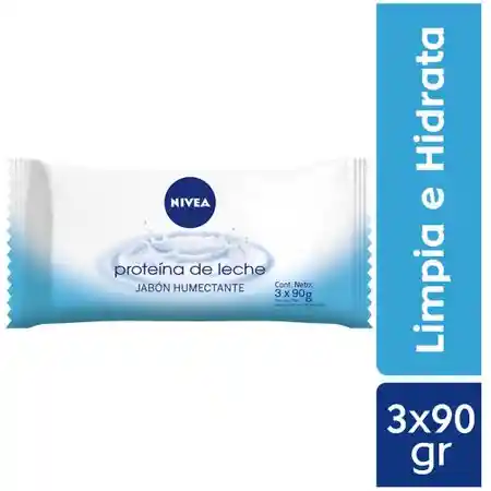 Nivea Jabón Humectante en Barra Proteína de Leche