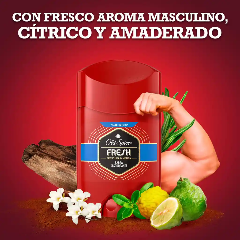 Old Spice Desodorante Fresh en Barra Frescura y Menta