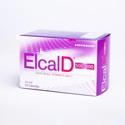 Elcal D Calcio y Vitamina D3 para Mujeres en Cápsulas