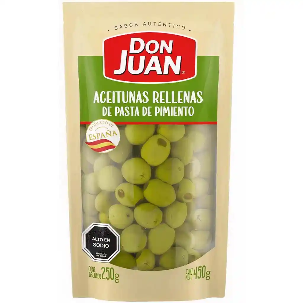 Don Juan Aceitunas Rellenas de Pasta de Pimiento