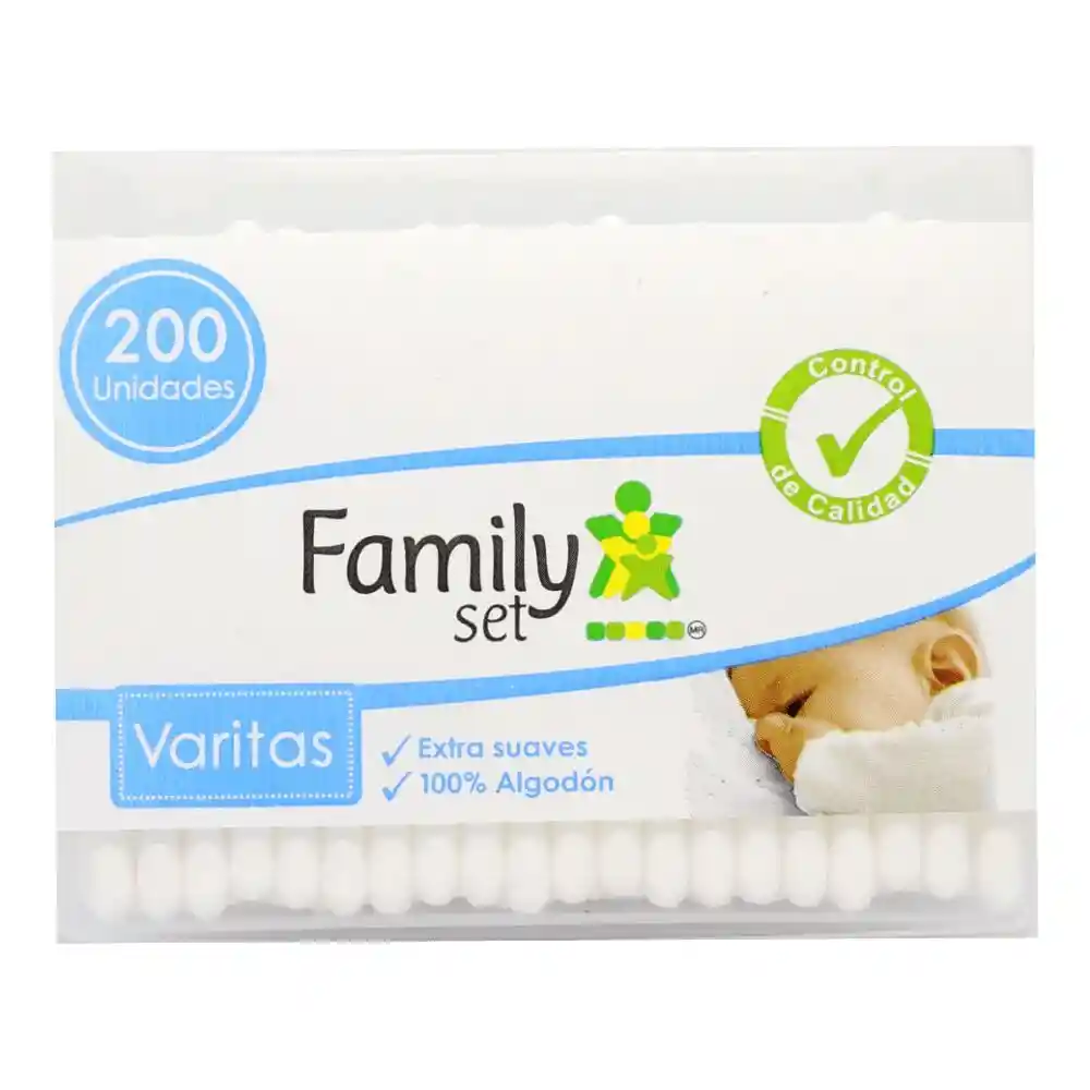 Family Set Varitas de Papel x 200 Unidades