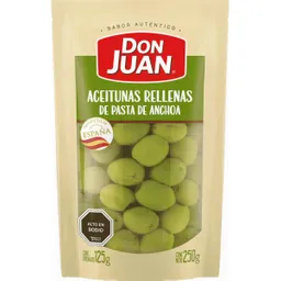 2x Don Juan Aceitunas Verdes Rellenas de Pasta de Anchoa