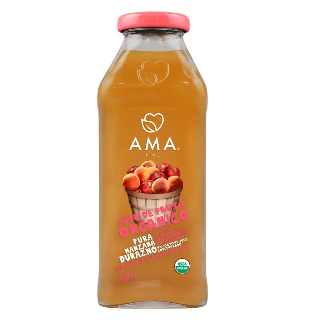 Ama Jugo de Manzana Durazno Orgánico