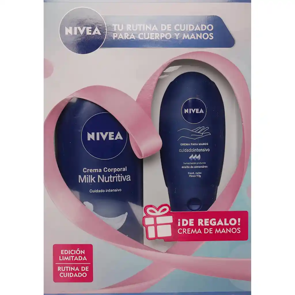 Nivea Crema Corporal Cuidado Intensivo + Hidratación Profunda con Aceite de Almendras 