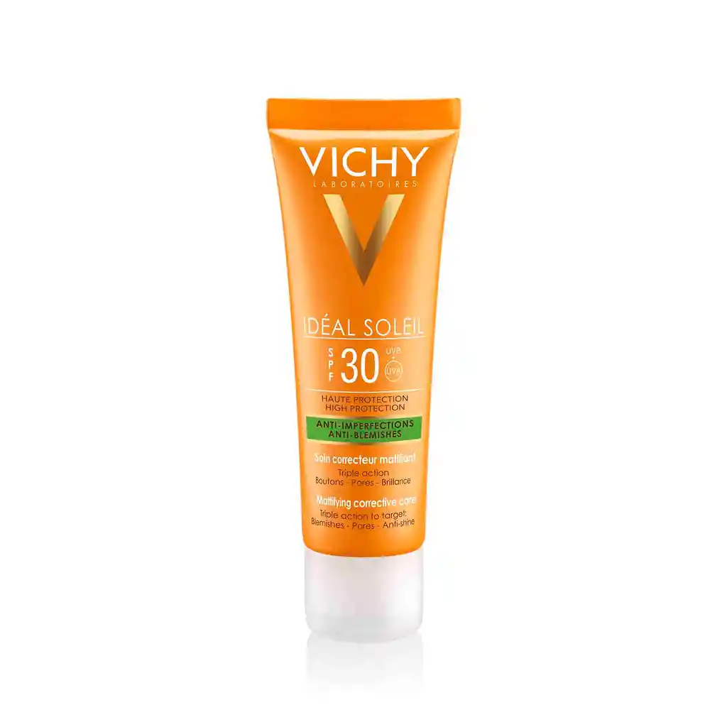 Vichy Protector Solar Idéal Soleil Spf 30 Anti-Imperfections Anti-Blemishes