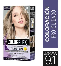 Colorplex Tinte Permanente para Cabello Tono 9/1 Rubio Extra Claro Ceniza