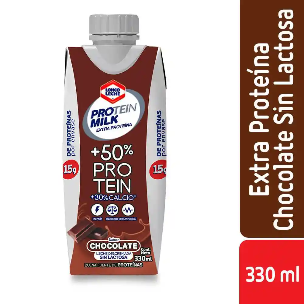 Loncoleche Leche Descremada Protein Milk Sabor Chocolate