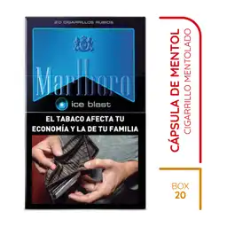 Marlboro Cigarrillos Ice Blast Box Ment