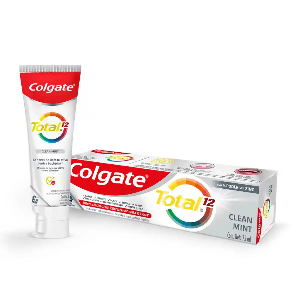 Colgate Crema Dental Total 12 Clean Mint