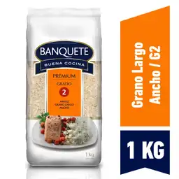 Banquete Arroz Blanco Premium de Grano Largo y Ancho Grado 2 