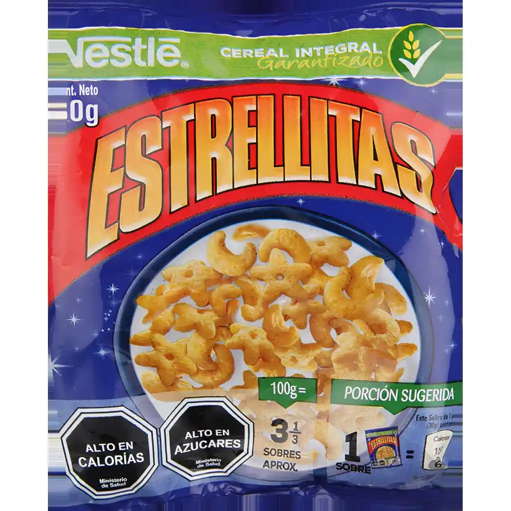 Estrellitas Cereal Integral Nestle Sobre