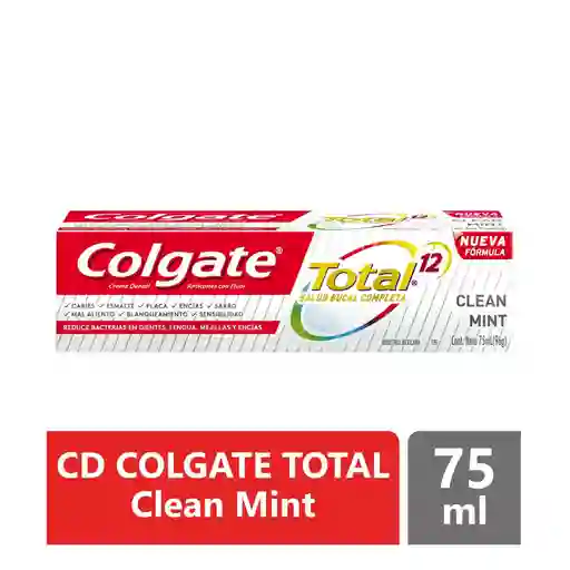 Colgate Crema Dental Total 12 Clean Mint