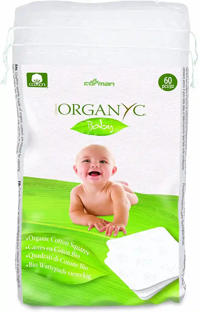 Organyc Toallas Compactas para Bebé de Algodón