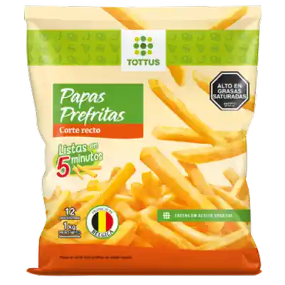 Tottus Papas Prefritas con Corte Recto