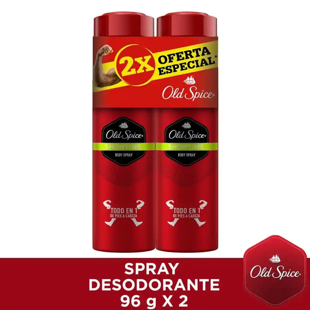 Old Spice Pack de Desodorantes en Spray Showtime