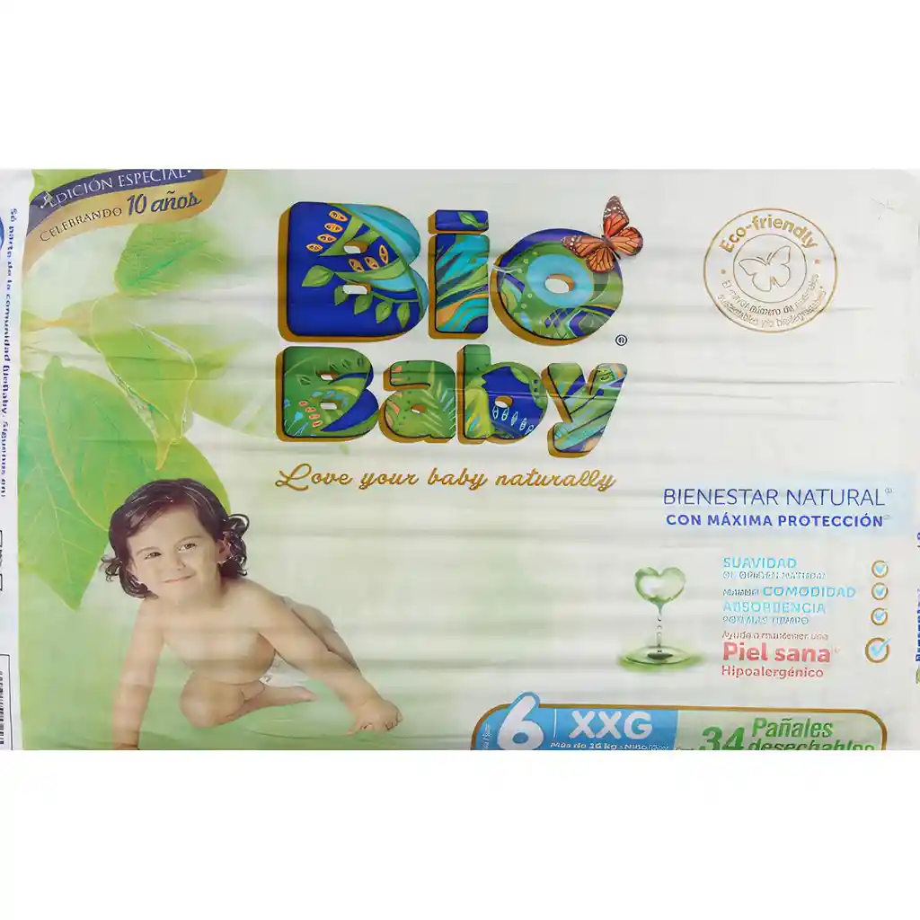 Bio Baby Panal Xxg Premium Ecologico