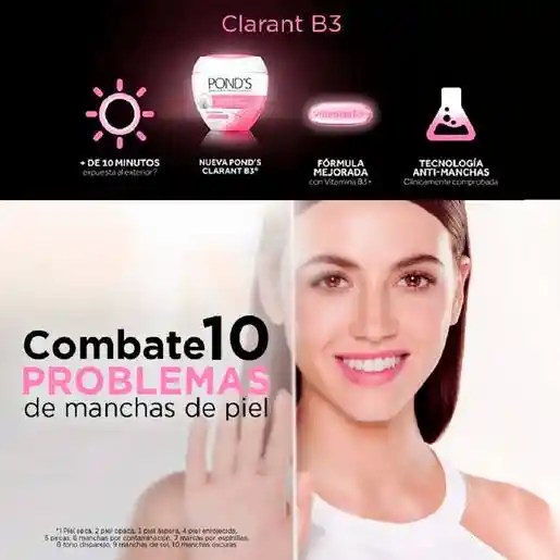 Ponds Crema Facial Clarant B3 Aclaradora