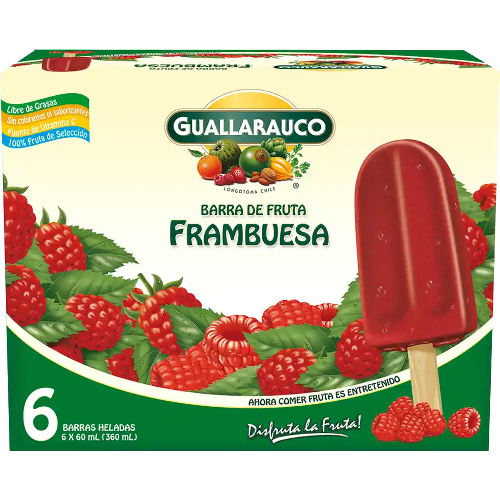 Guallarauco Barra de Fruta  Cajaframbuesa