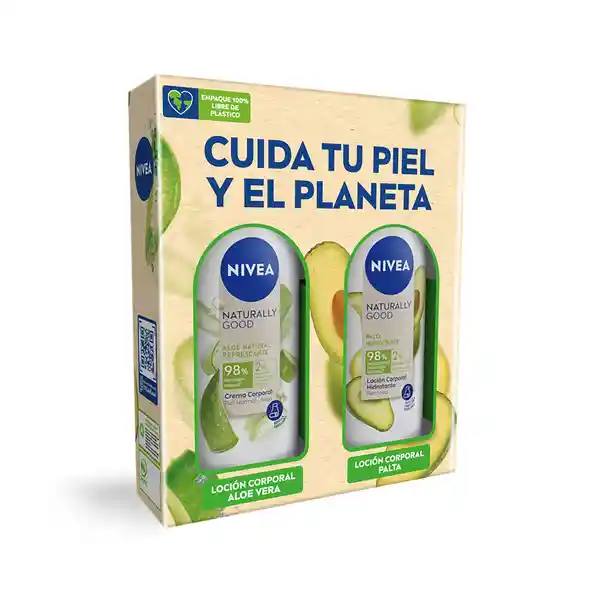 Nivea Pack Crema Corporal Naturally Aloe Vera y Palta