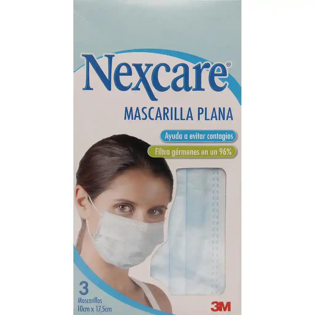 Nexcare Mascarillas Primeros Auxilios Mascarilla Pla.x3