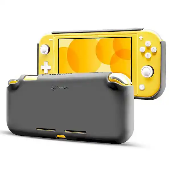 Tomtoc Carcasa Para Nintendo Switch Lite de Silicona Gris