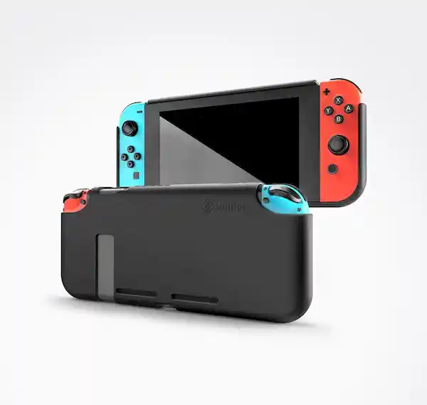 Tomtoc Carcasa Para Nintendo Switch de Silicona Negro