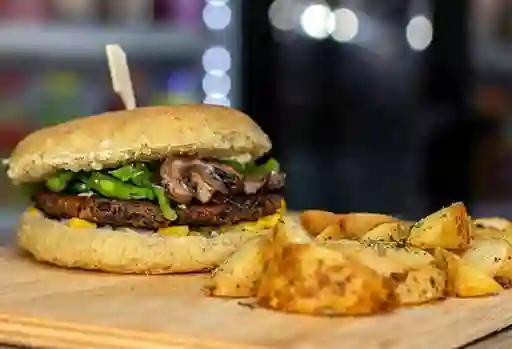 Hamburguesa de Porotos Negros