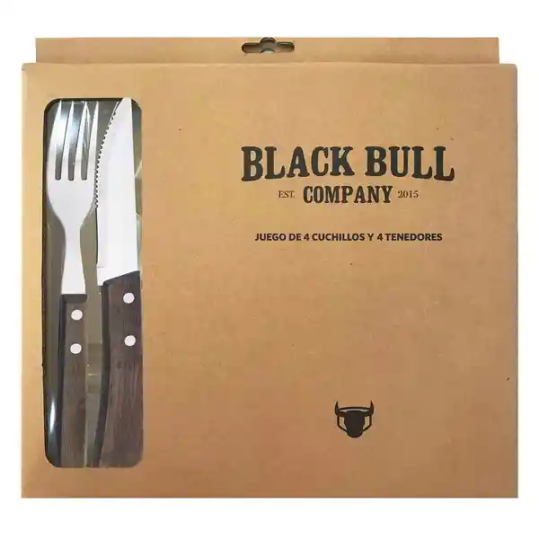 Black Bull Set Cubiertos - 8 piezas