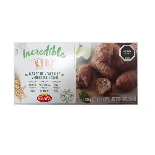 Seara Incredible Kibe a Base de Soya y Trigo Sabor Carne