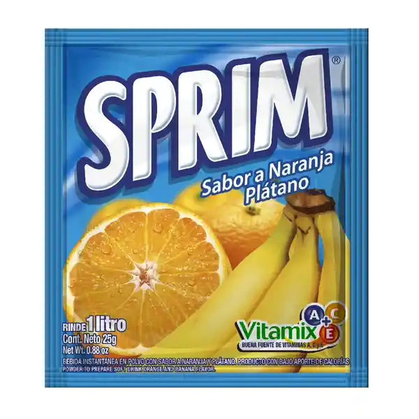 Sprim Jugo en Polvo Naranja Plátano Rinde