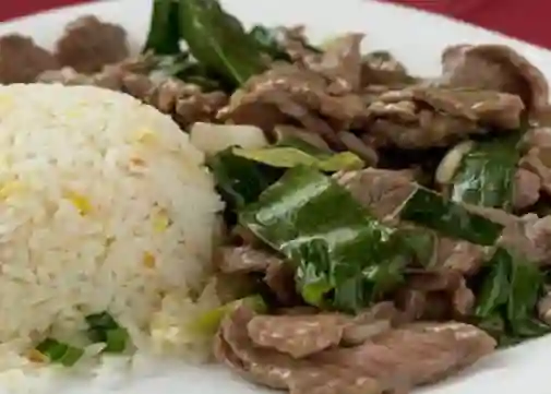 Carne Mongoliana Con Arroz