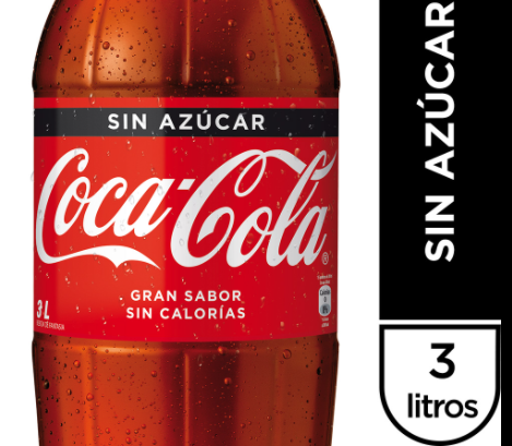 Coca Cola Sin Azucar 3.0 Litros