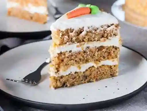 Trozo Torta Zanahoria