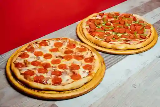 2 Pizzas de 2 Ingredientes a Elección