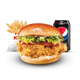 Combo Kfc Chicken Sandwich Clasico
