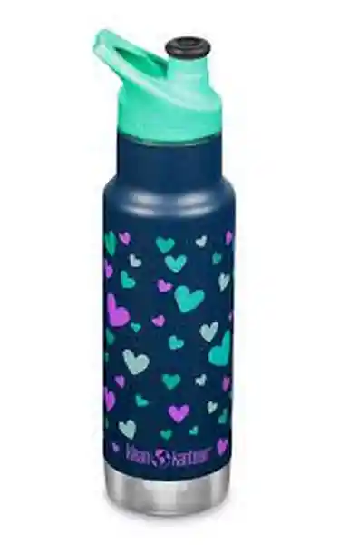 Klean Kanteen Botella Kids Insulated Classic Narrow Navy Hearts