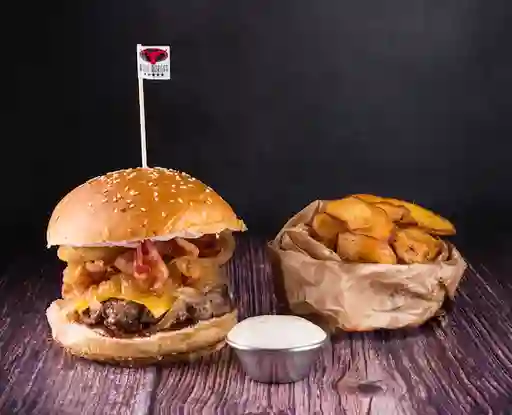 Barbecue Burger & Papas