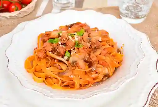 Spaghetti Pollo a la Menta