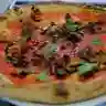 Pizza Rossa con Champiñones Veganos