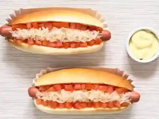 Vienesa Tomate y Mayonesa